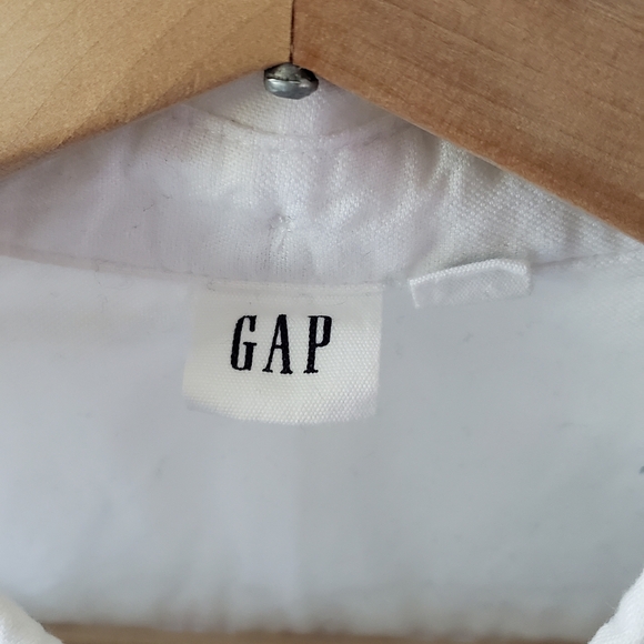GAP Button Down Shirt Womens L White Cotton Casual - Picture 2 of 3